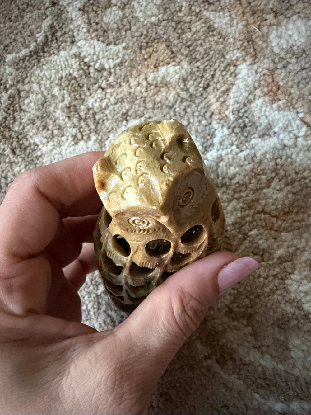 Vintage Brown Owl Natural Stone